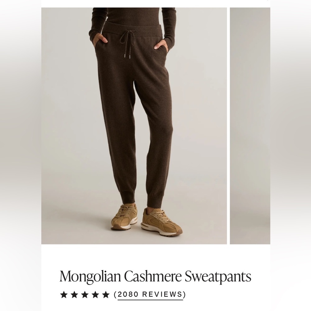 Quince Mongolian Cashmere Joggers